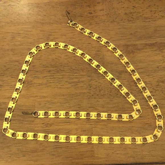 Gold Tone Reversible Belt - Picture 2 of 2